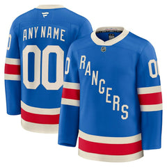 New York Rangers Fanatics Centennial Premium Custom Jersey - Blue - NHL