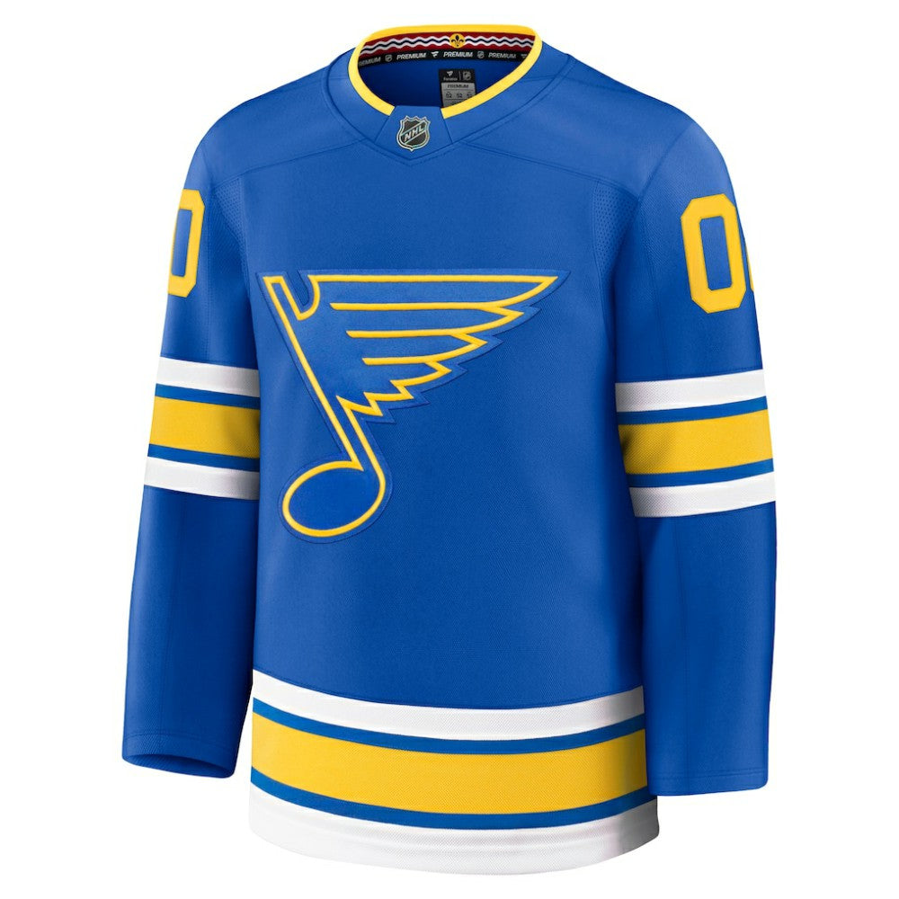 St. Louis Blues Fanatics Home Premium Custom Jersey - Blue - NHL