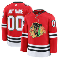Chicago Blackhawks Fanatics Centennial Premium Custom Jersey - Red - NHL