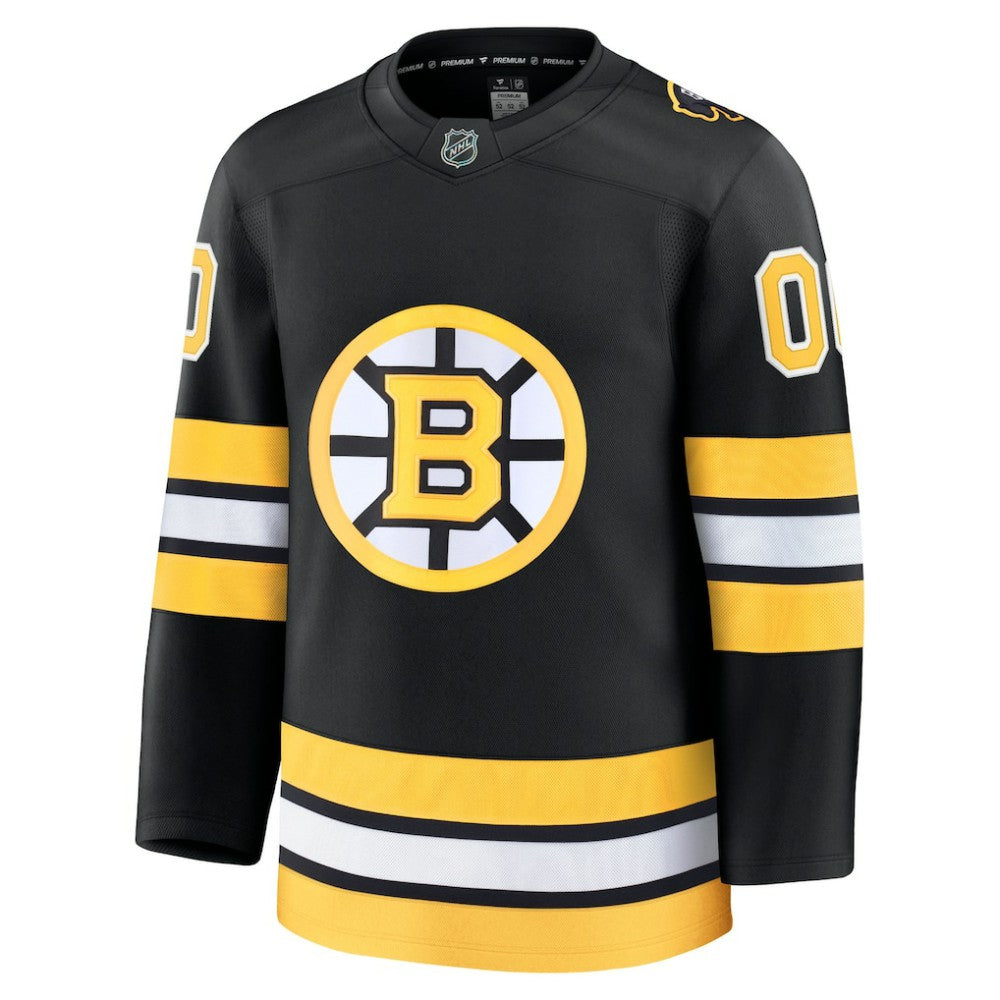 Boston Bruins Fanatics Home Premium Custom Jersey - Black - NHL