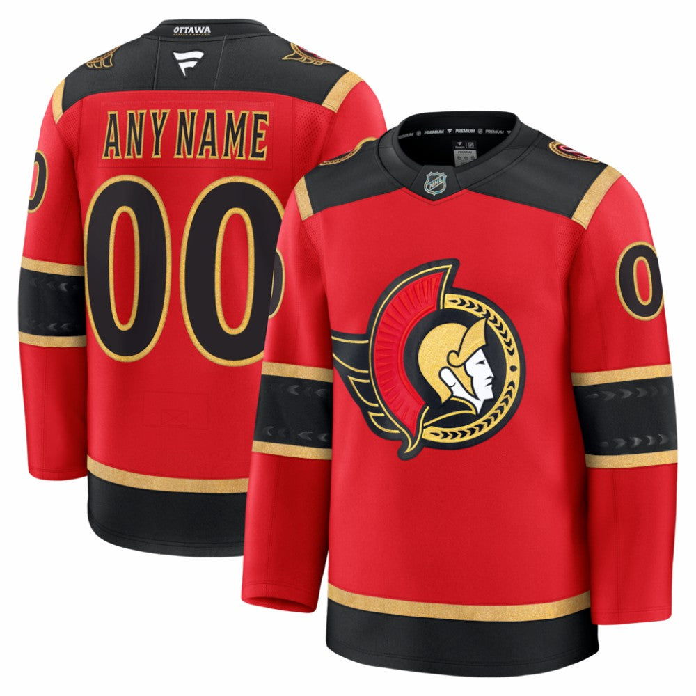 Ottawa Senators Fanatics Alternate Custom Premium Jersey - Red - NHL