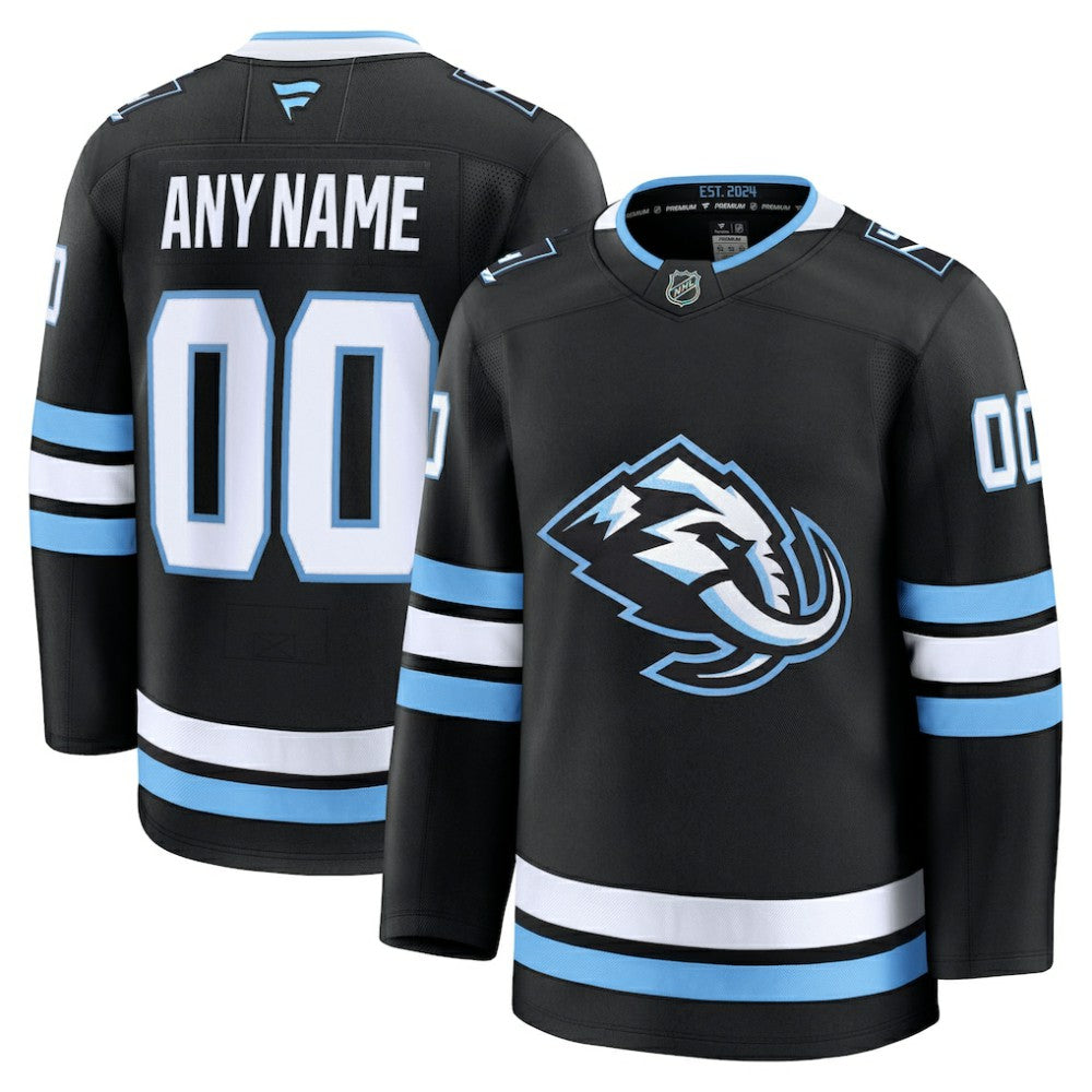 Utah Mammoth Fanatics Home Premium Custom Jersey - Black - NHL