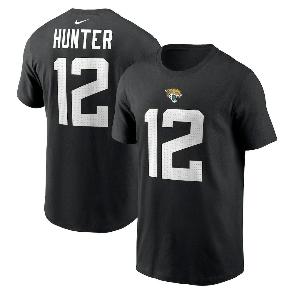 Travis Hunter Jacksonville Jaguars Name & Number T-Shirt Black | Nike for Sale