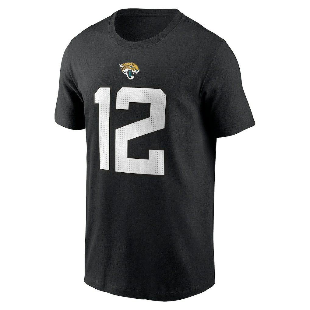 Travis Hunter Jacksonville Jaguars Name & Number T-Shirt Black | Nike for Sale