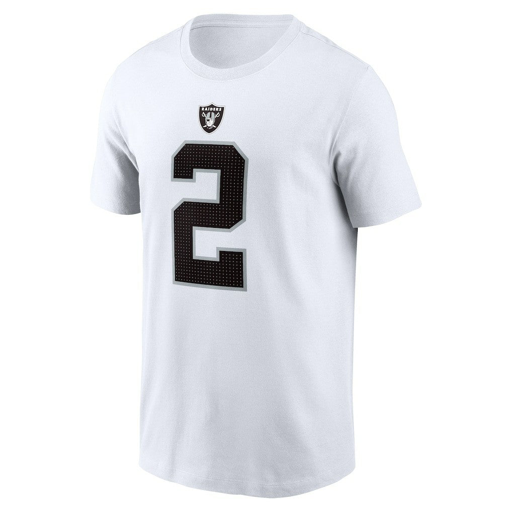 Ashton Jeanty Las Vegas Raiders Name & Number T-Shirt White | Nike for Sale