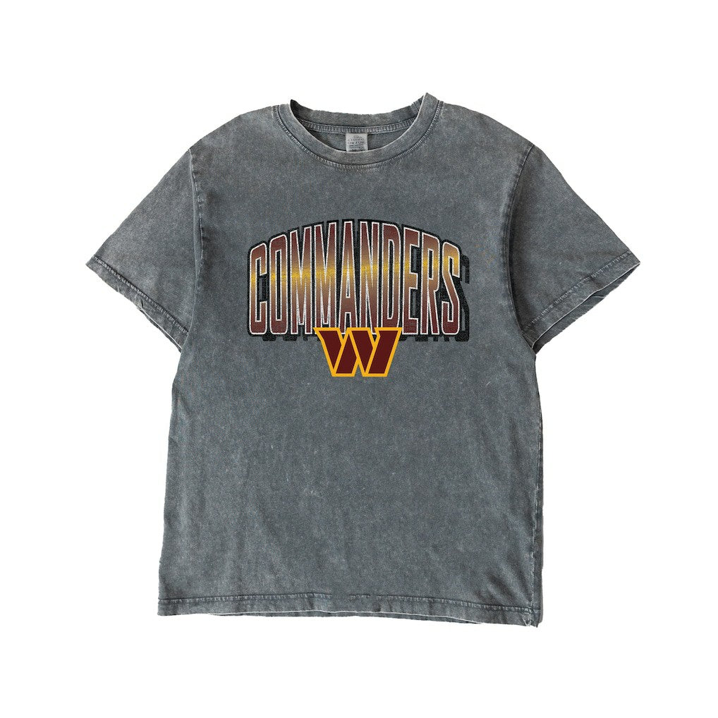Washington Commanders Gameday Couture Women's Peak Performance Oversized Snow Wash T-Shirt Gray | NFL
