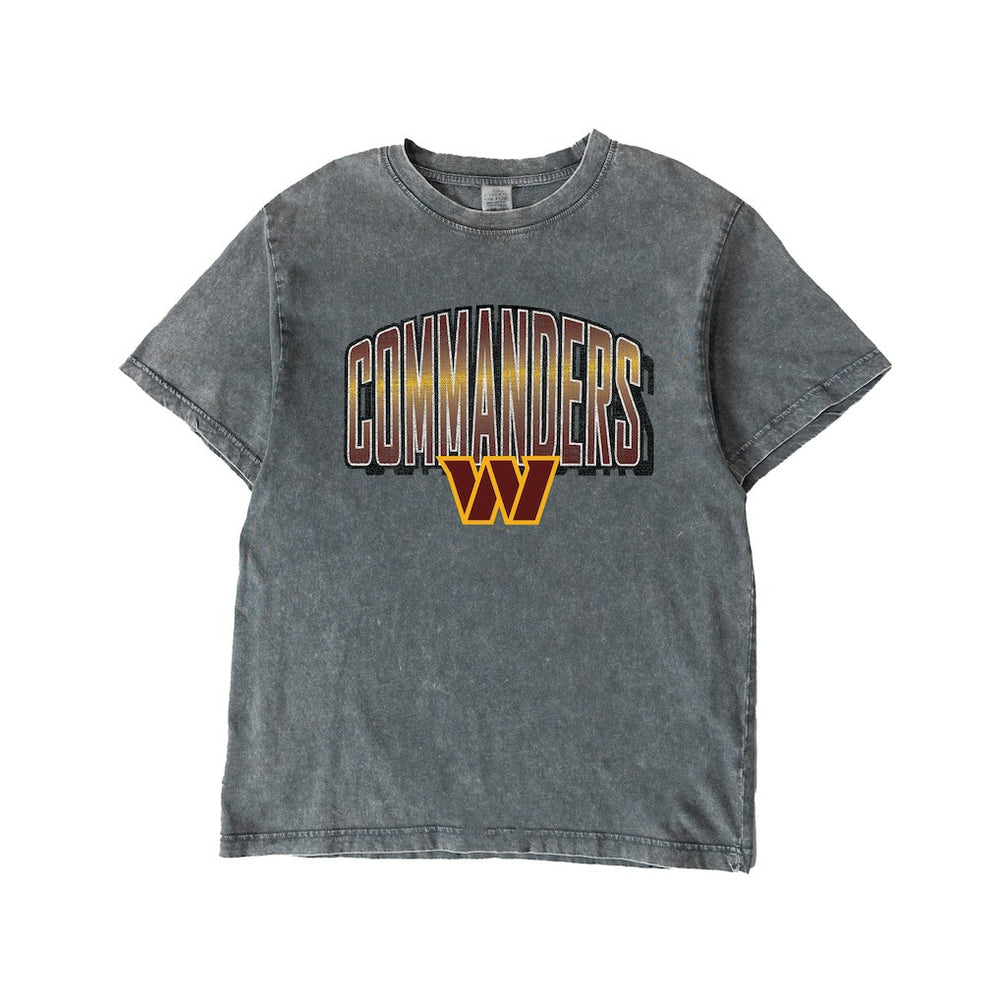 Washington Commanders Gameday Couture Women's Peak Performance Oversized Snow Wash T-Shirt Gray | NFL