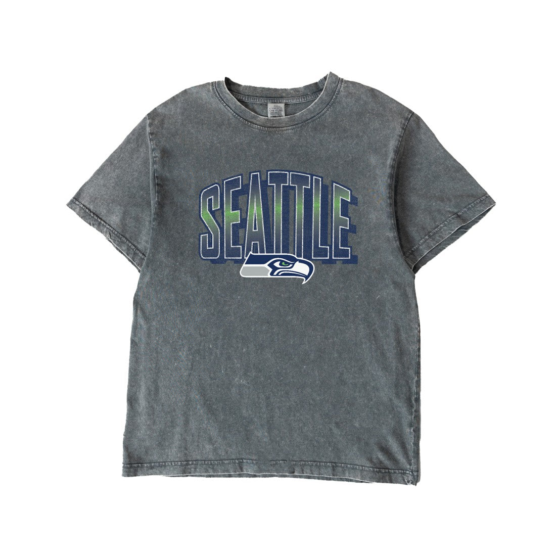 Seattle Seahawks Gameday Couture Women's Peak Performance Oversized Snow Wash T-Shirt Gray | NFL