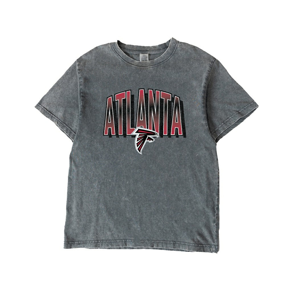Atlanta Falcons Gameday Couture Women's Peak Performance Oversized Snow Wash T-Shirt Gray | NFL