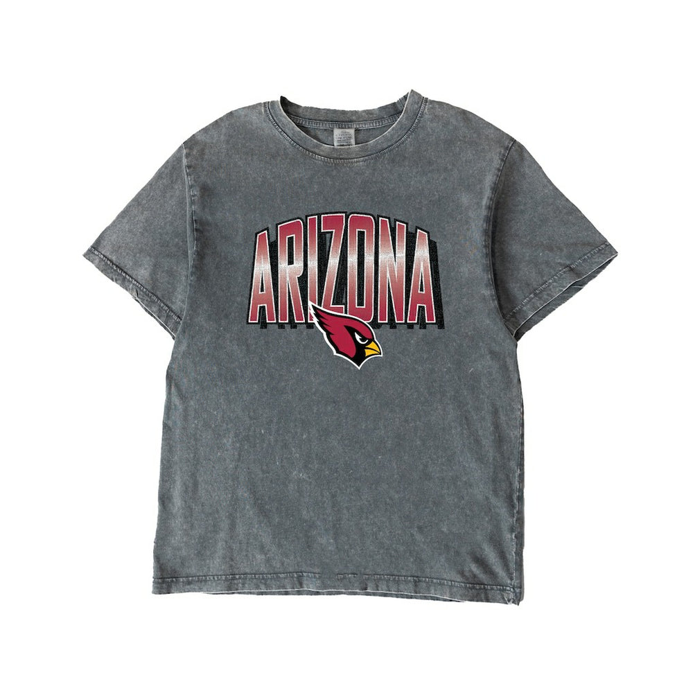 Arizona Cardinals Gameday Couture Women's Peak Performance Oversized Snow Wash T-Shirt Gray | NFL