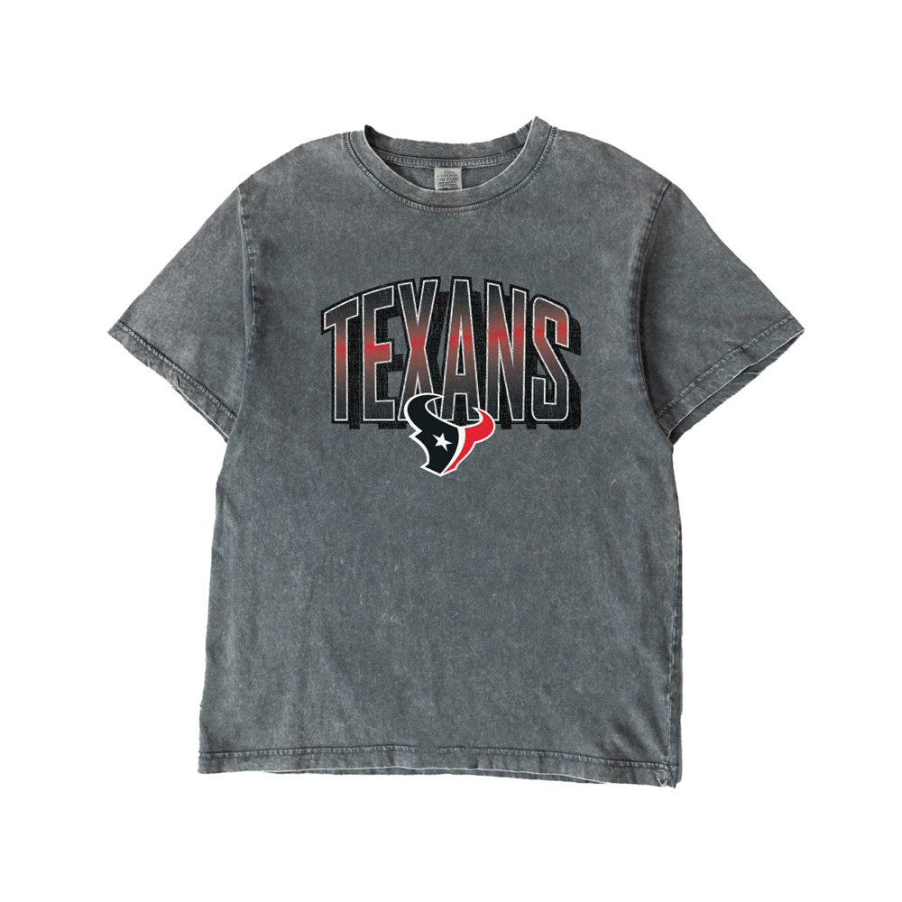 Houston Texans Gameday Couture Women's Peak Performance Oversized Snow Wash T-Shirt Gray | NFL