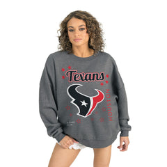 Houston Texans Gameday Couture Women's Ready to Rumble Premium Fleece Pullover Sweatshirt Gray | NFL