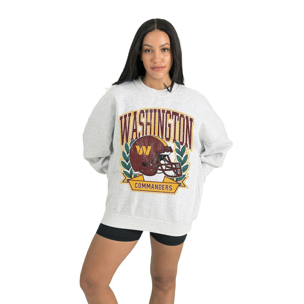Washington Commanders Gameday Couture Women's Heritage Premium Fleece Pullover Sweatshirt Gray | NFL