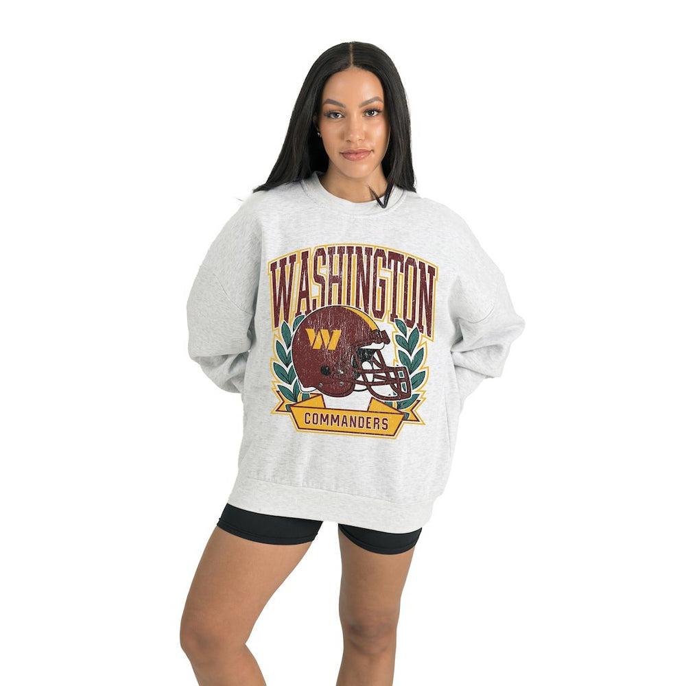 Washington Commanders Gameday Couture Women's Heritage Premium Fleece Pullover Sweatshirt Gray | NFL
