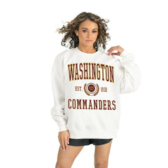 Washington Commanders Gameday Couture Women's Timeless Triumph Premium Fleece Pullover Sweatshirt White | NFL