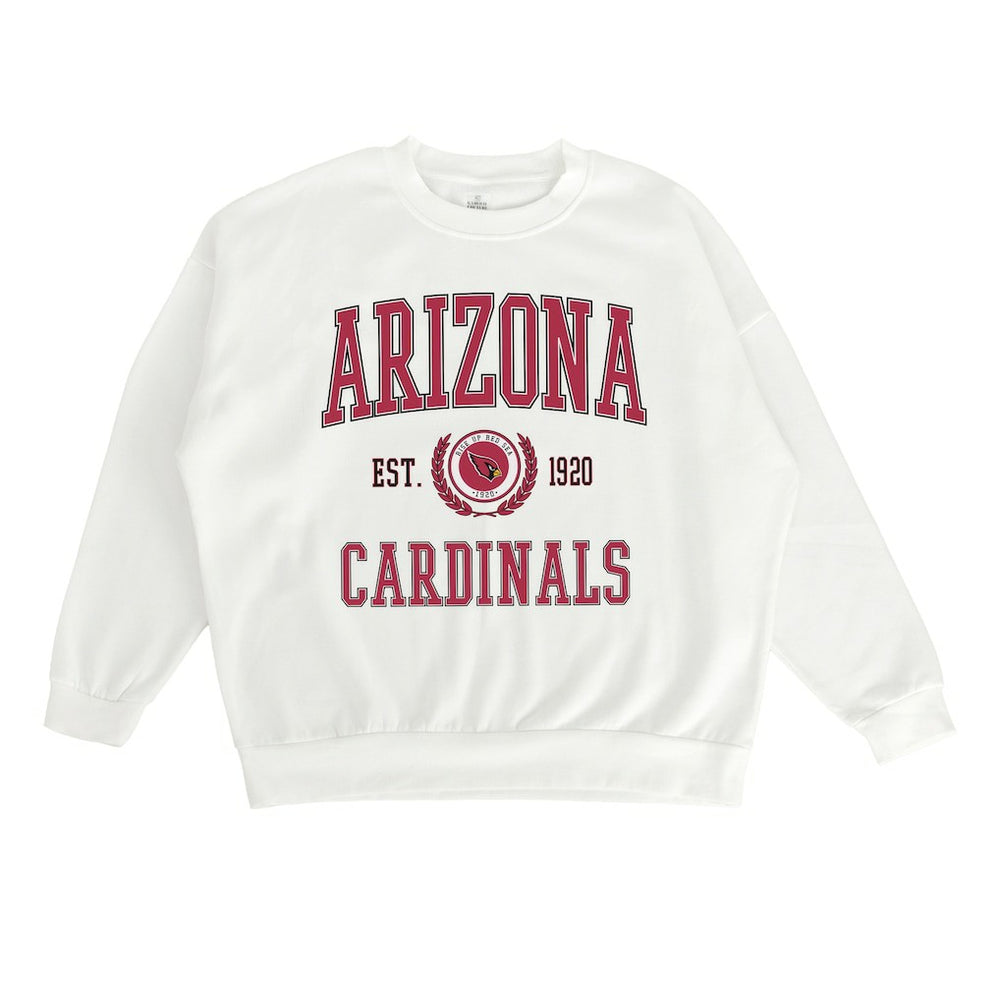 Arizona Cardinals Gameday Couture Women's Timeless Triumph Premium Fleece Pullover Sweatshirt White | NFL