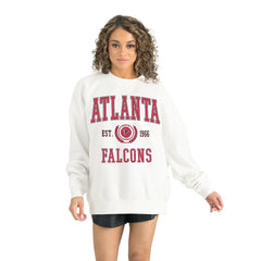 Atlanta Falcons Gameday Couture Women's Timeless Triumph Premium Fleece Pullover Sweatshirt White | NFL