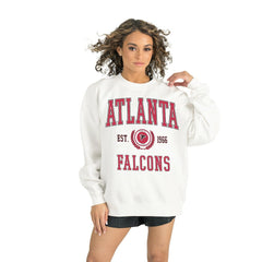 Atlanta Falcons Gameday Couture Women's Timeless Triumph Premium Fleece Pullover Sweatshirt White | NFL
