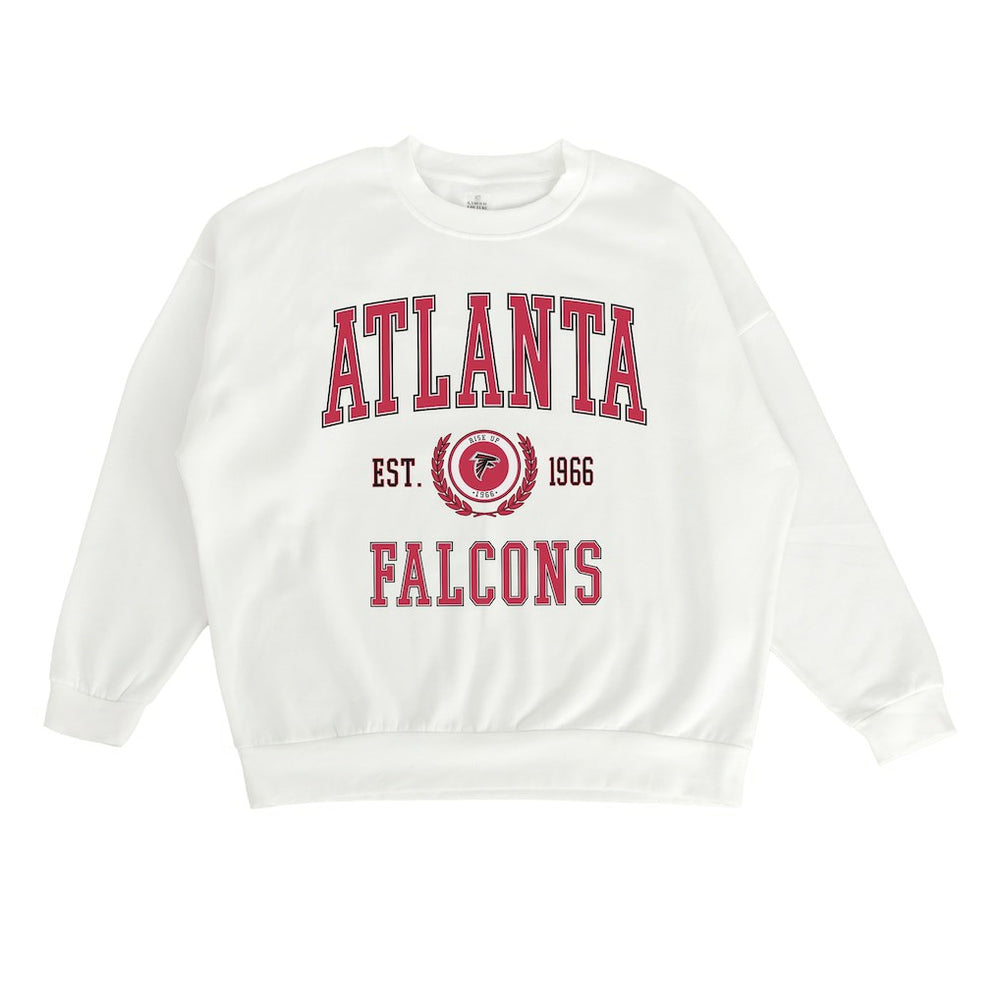 Atlanta Falcons Gameday Couture Women's Timeless Triumph Premium Fleece Pullover Sweatshirt White | NFL