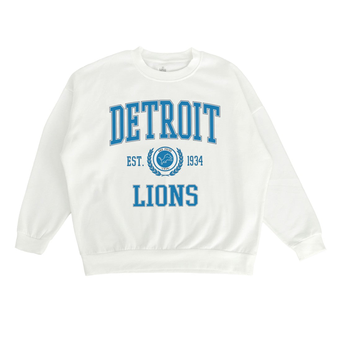 Detroit Lions Gameday Couture Women's Timeless Triumph Premium Fleece Pullover Sweatshirt White | NFL