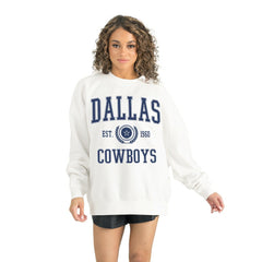 Dallas Cowboys Gameday Couture Women's Timeless Triumph Premium Fleece Pullover Sweatshirt White | NFL