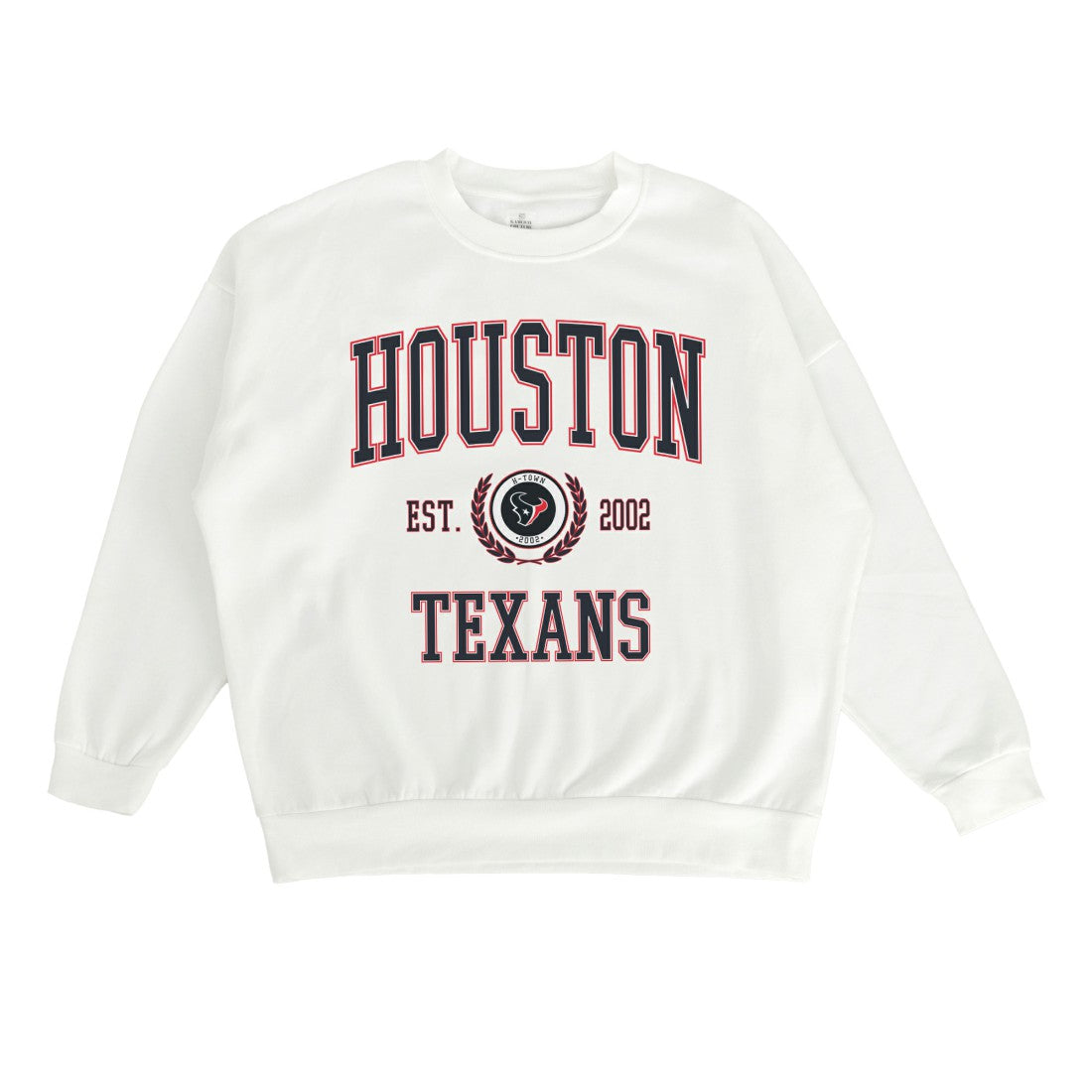 Houston Texans Gameday Couture Women's Timeless Triumph Premium Fleece Pullover Sweatshirt White | NFL