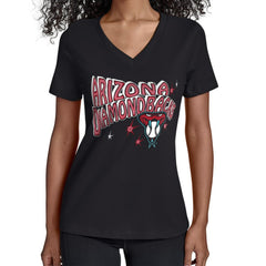 Arizona Diamondbacks Starter Women's Fireworks V-Neck T-Shirt - MLB