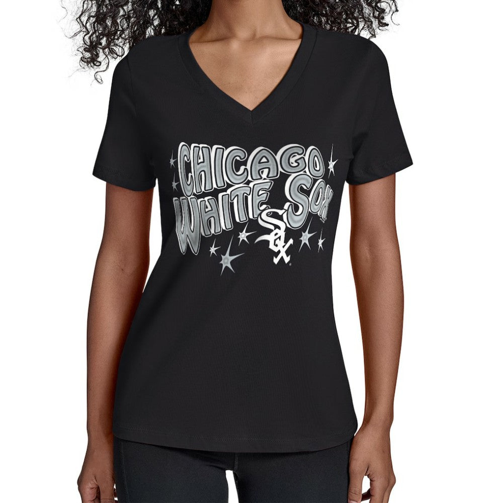 Chicago White Sox Starter Women's Fireworks V-Neck T-Shirt - MLB