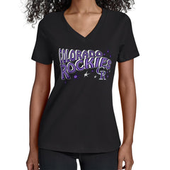 Colorado Rockies Starter Women's Fireworks V-Neck T-Shirt - MLB