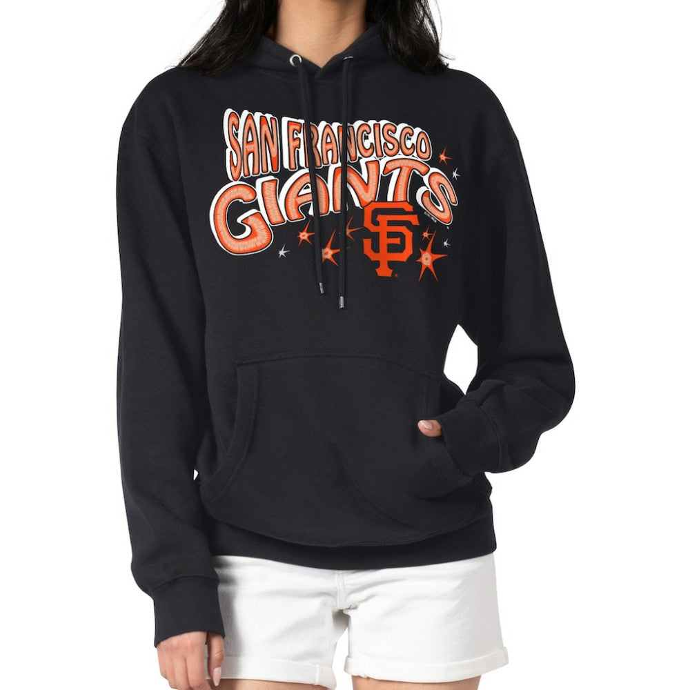 San Francisco Giants Starter Women's Fireworks Fleece Tri-Blend Pullover Hoodie - MLB