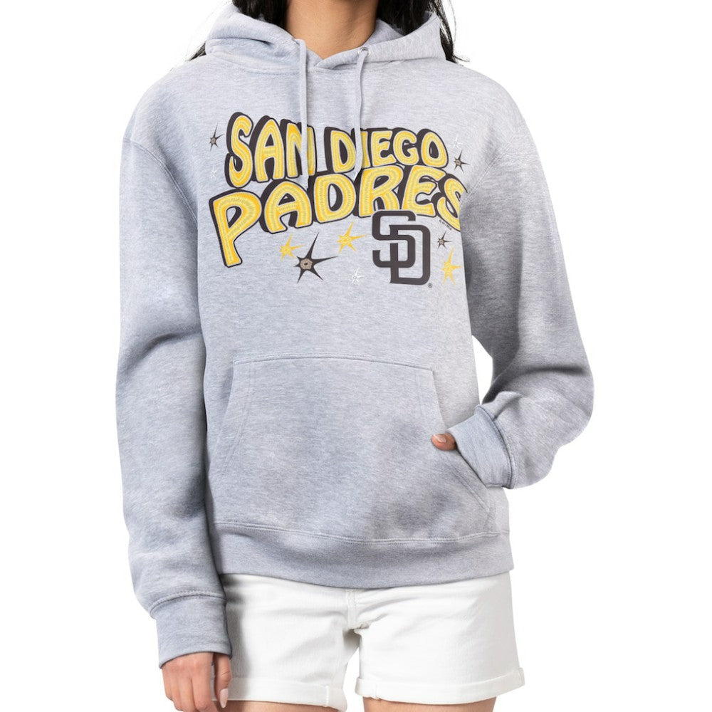 San Diego Padres Starter Women's Fireworks Fleece Tri-Blend Pullover Hoodie - MLB