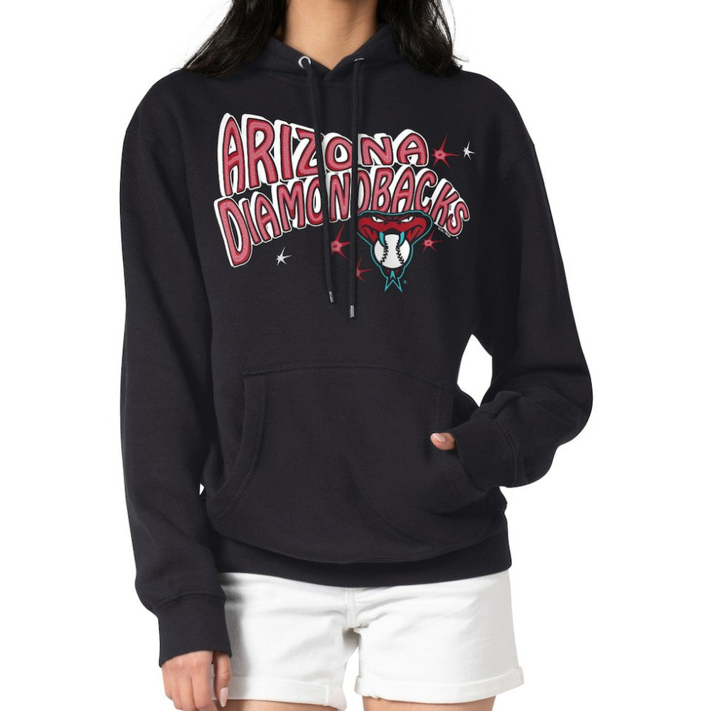 Arizona Diamondbacks Starter Women's Fireworks Fleece Tri-Blend Pullover Hoodie - MLB