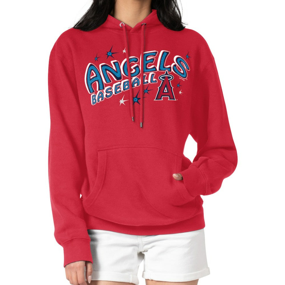 Los Angeles Angels Starter Women's Fireworks Fleece Tri-Blend Pullover Hoodie - MLB