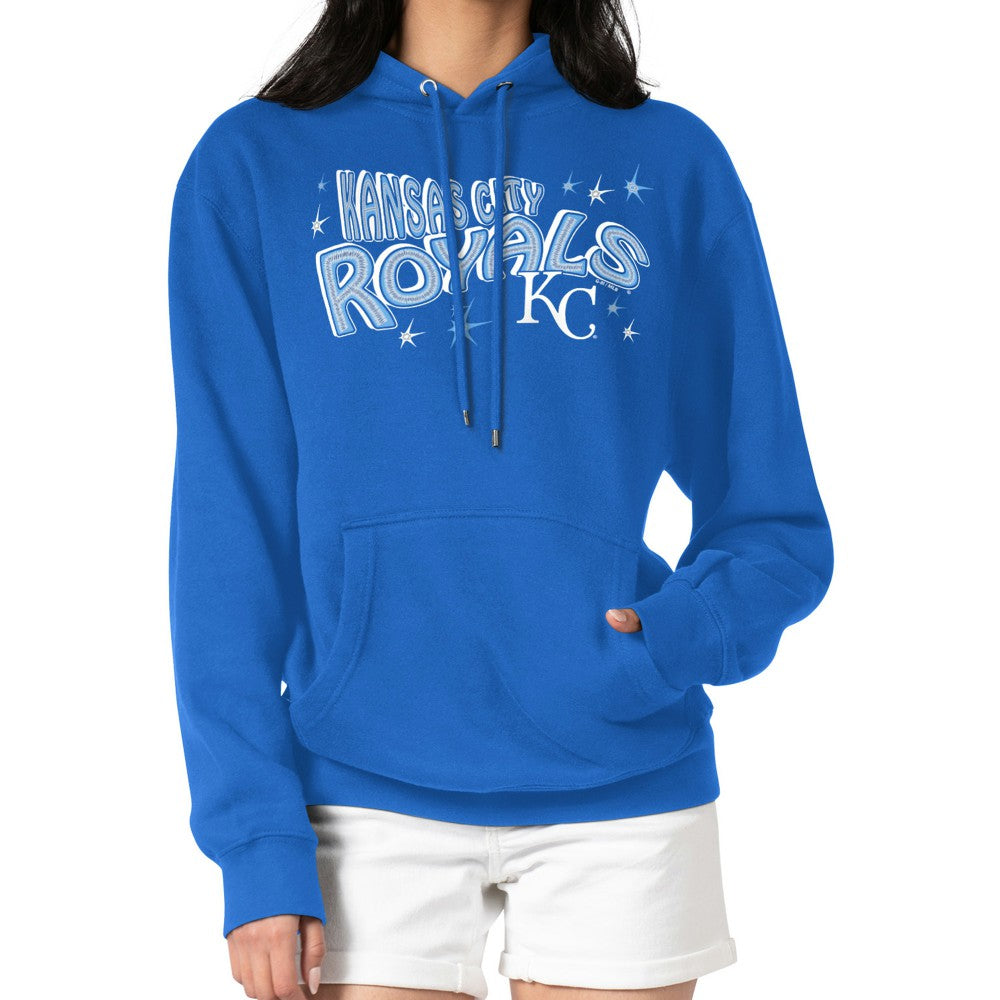 Kansas City Royals Starter Women's Fireworks Fleece Tri-Blend Pullover Hoodie - MLB