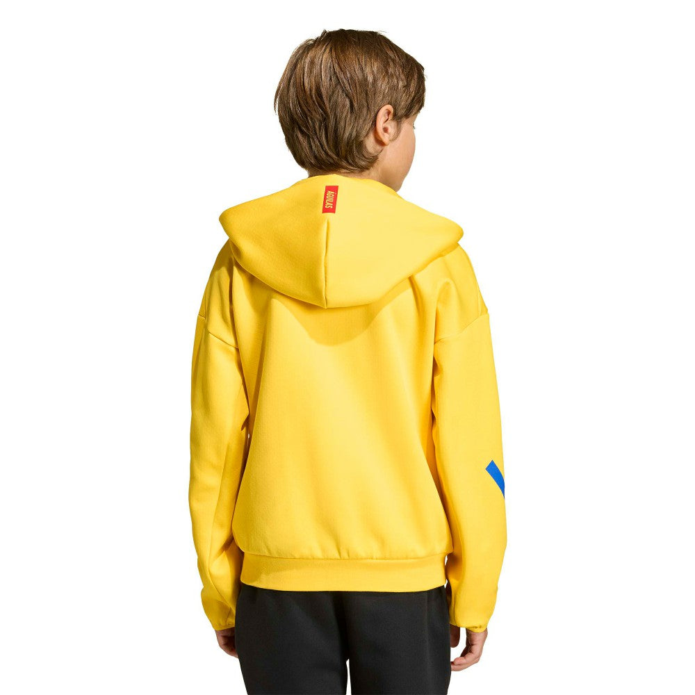 Club America Youth 2025/26 Club Anthem Full-Zip Hoodie Jacket Yellow | Adidas cheap
