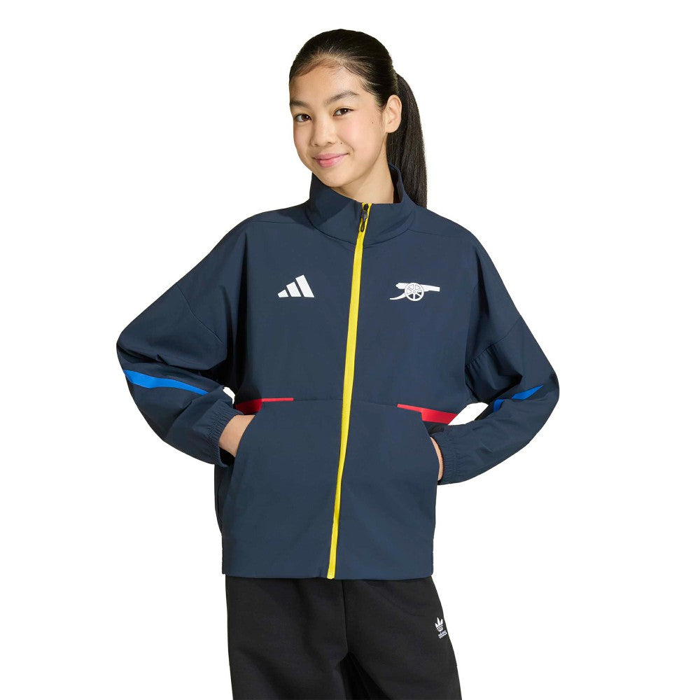 Arsenal Youth 2025/26 Club Anthem Full-Zip Jacket Navy | Adidas