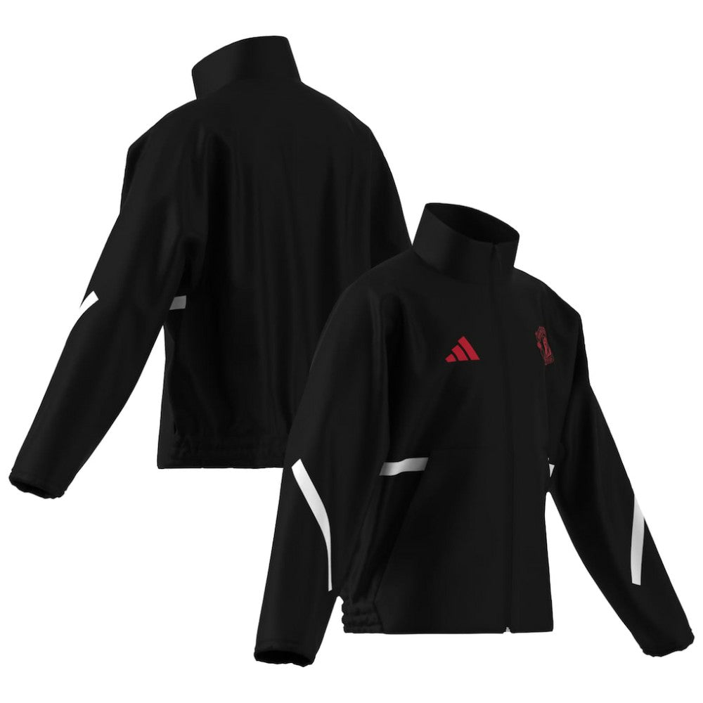 Manchester United Youth 2025/26 Club Anthem Full-Zip Jacket Black | Adidas discount