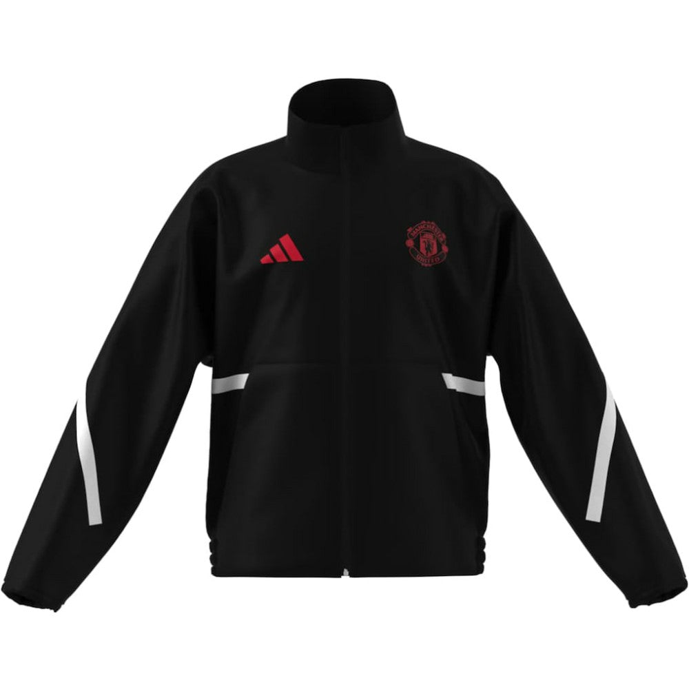 Manchester United Youth 2025/26 Club Anthem Full-Zip Jacket Black | Adidas discount