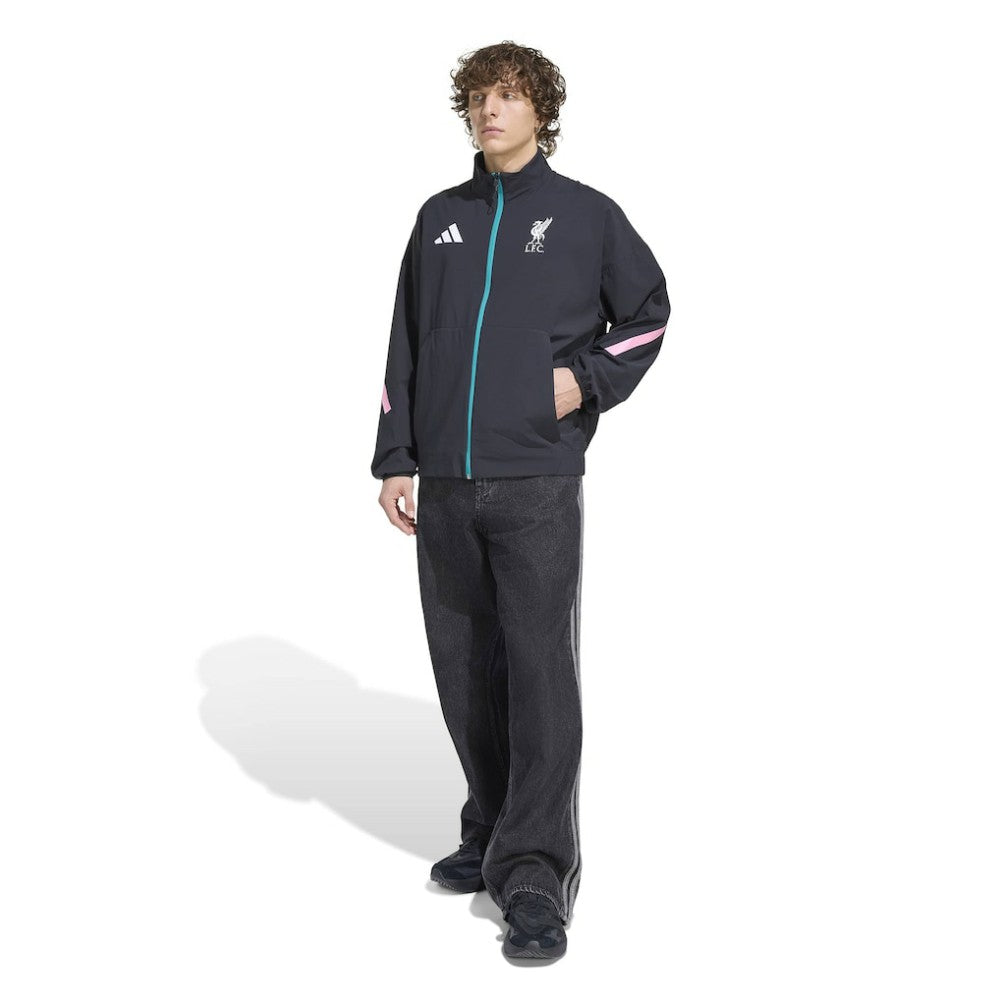 Liverpool 2025/26 Club Anthem Full-Zip Jacket Black | Adidas Online