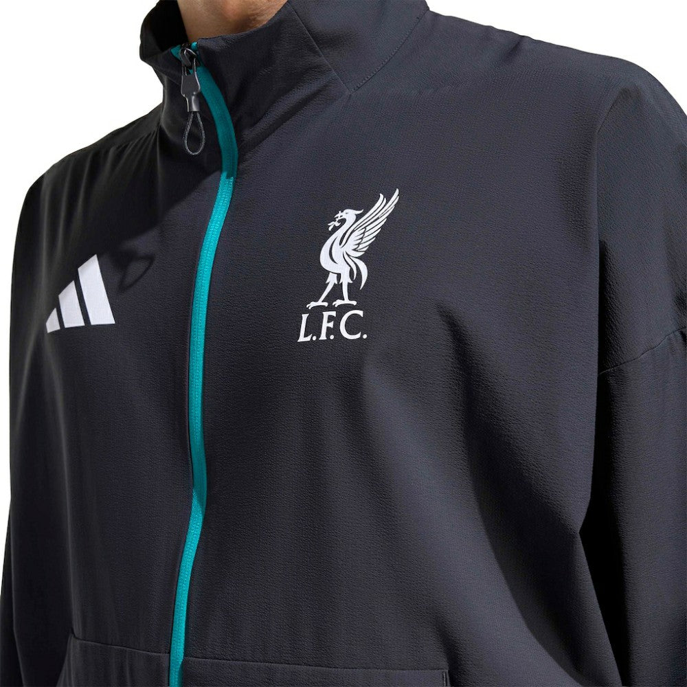 Liverpool 2025/26 Club Anthem Full-Zip Jacket Black | Adidas Online