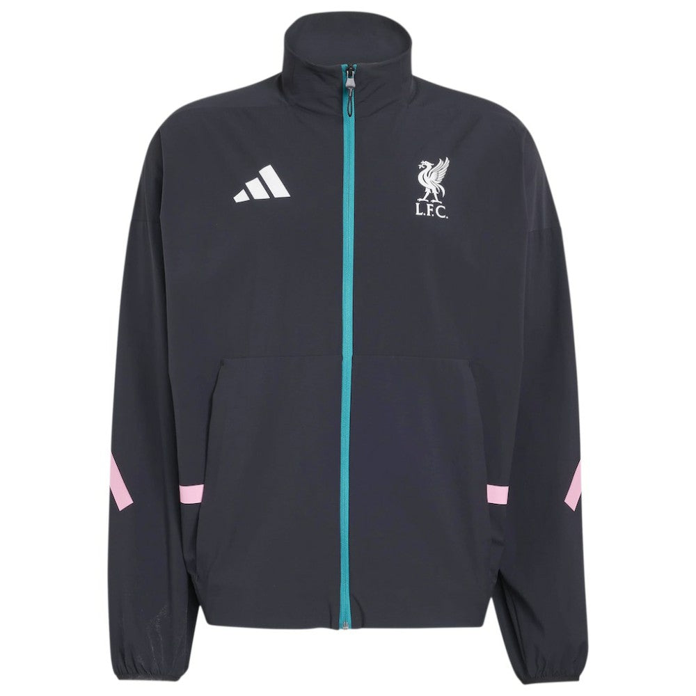 Liverpool 2025/26 Club Anthem Full-Zip Jacket Black | Adidas Online