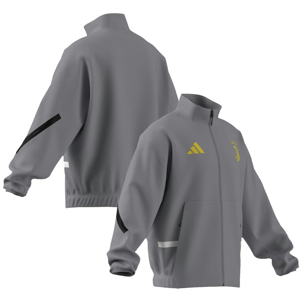 Juventus 2025/26 Club Anthem Full-Zip Jacket Gray | Adidas Sale