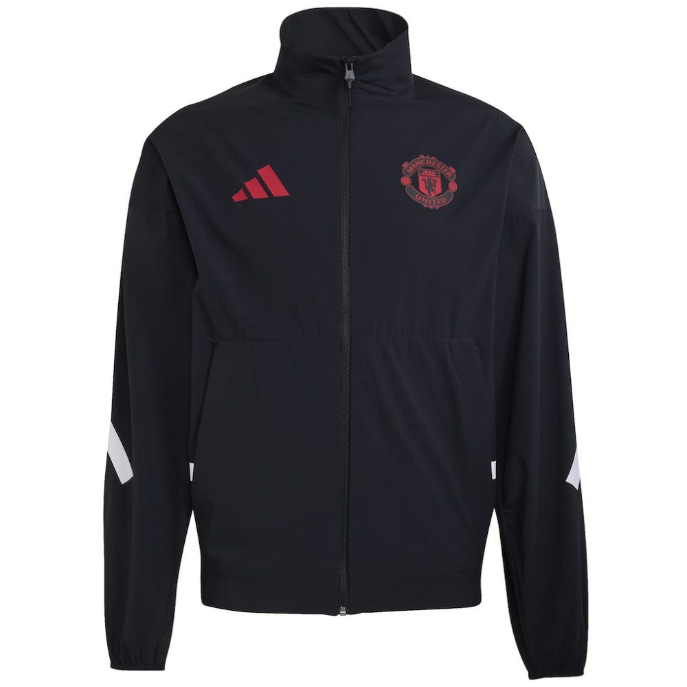 Manchester United 2025/26 Club Anthem Full-Zip Jacket Black | Adidas Online