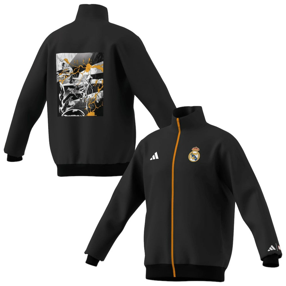 Real Madrid x Marvel Youth Track Jacket Black | Adidas Online