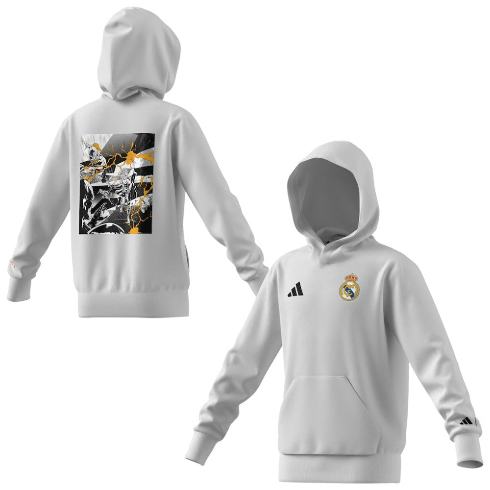 Real Madrid x Marvel Youth Hoodie White | Adidas Sale