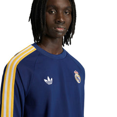 Real Madrid Originals Culturewear Originals Long Sleeve T-Shirt Navy | Adidas Sale