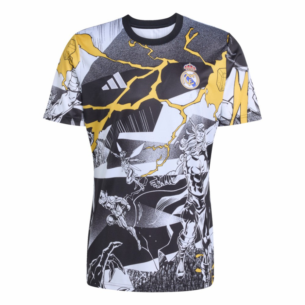 Real Madrid x Marvel AEROREADY 2025/26 Pre-Match Top White | Adidas discount