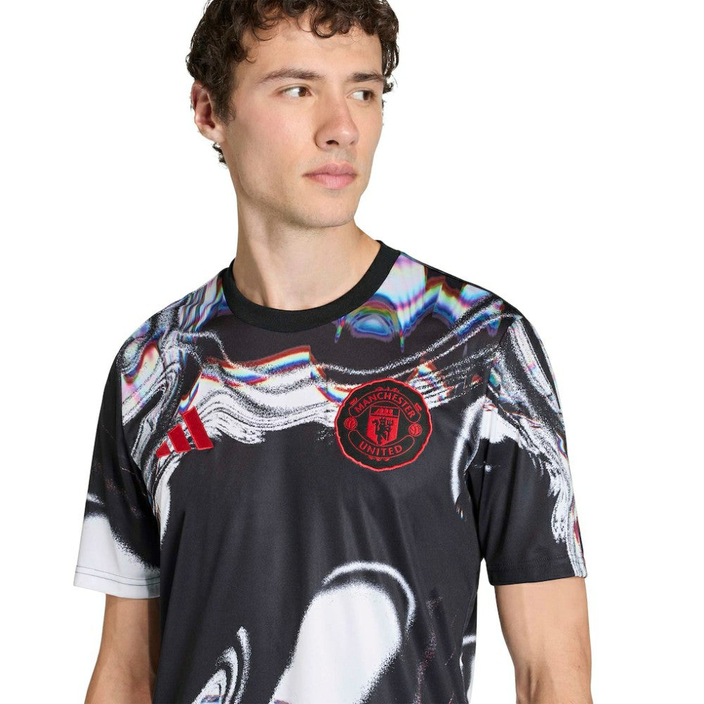 Manchester United 2025/26 Pre-Match Training Jersey Black | Adidas Sale