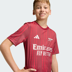 Arsenal Youth 2025/26 Pre-Match Training Jersey Red | Adidas