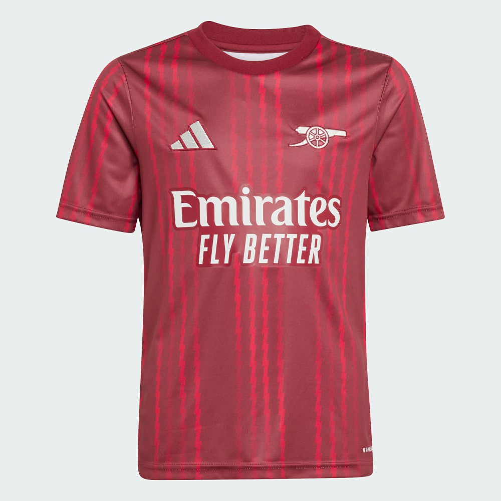Arsenal Youth 2025/26 Pre-Match Training Jersey Red | Adidas